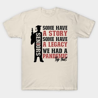 Pandemic Graduation | Black And Brown Text Boys Funny Graduation T-Shirt